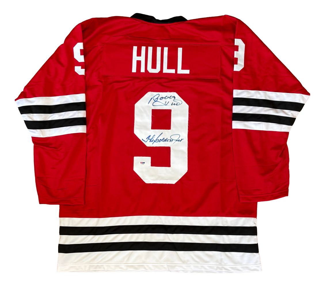 Bobby Hull Chicago Signed Red Hockey Jersey The Golden Jet PSA/DNA