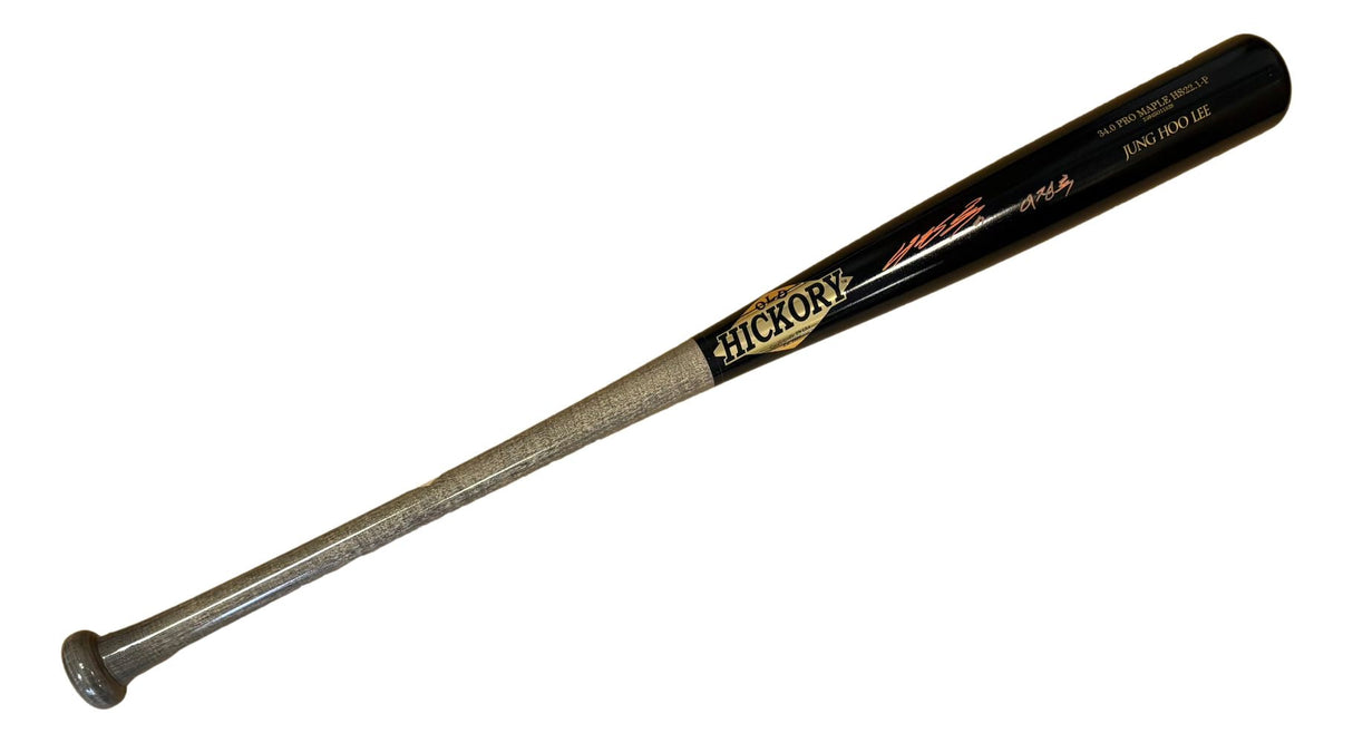 Jung Hoo Lee Giants Signed In English & Korean Old Hickory Player Model Bat BAS