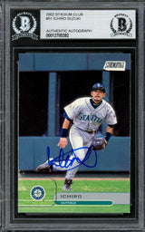 Ichiro Suzuki Signed 2002 Stadium Club #51 Mariners Rookie Card BAS