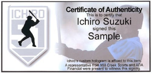 Ichiro Suzuki Autographed Official MLB Baseball Seattle Mariners IS Holo SKU #210431