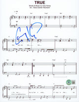 Gary Kemp Spandau Ballet Signed 8.5x11 True Music Sheet Photo BAS #BC37799