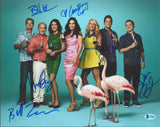 Cougar Town (6) Cox, Lawrence, Byrd, Hopkins Gomez & Holt Signed 11x14 Photo BAS