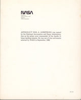 Neil Armstrong Apollo 11 Authentic Signed 8x10 Photo Autographed JSA #BB74822