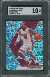 Kendrick Nunn 2019 Panini Mosaic #234 Fast Break Prizm Disco Card 10 SGC