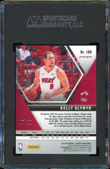 Kelly Olynyk 2019 Panini Mosaic #180 Gold Fast Break Prizm 7/10 Card Grade 9 SGC