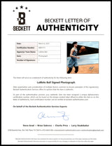LaMelo Ball Autographed 16x20 Photo Charlotte Hornets Beckett BAS Stock #212973