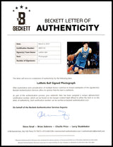 LaMelo Ball Autographed 16x20 Photo Charlotte Hornets Beckett BAS Stock #212974