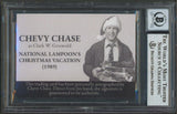 Chevy Chase Christmas Vacation Signed Custom Trading Card Auto 10! BAS Slabbed 2