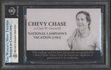 Chevy Chase Vacation Signed Clark W. Griswold Custom Trading Card BAS Slabbed 2