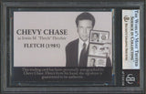 Chevy Chase Signed Irwin M. "Fletch" Fletcher Custom Trading Card BAS Slabbed 1