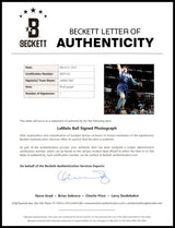 LaMelo Ball Autographed 16x20 Photo Charlotte Hornets Beckett BAS Stock #212975