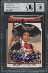 Chevy Chase Three Amigos! Signed Custom Trading Card Auto 10! BAS Slabbed 1
