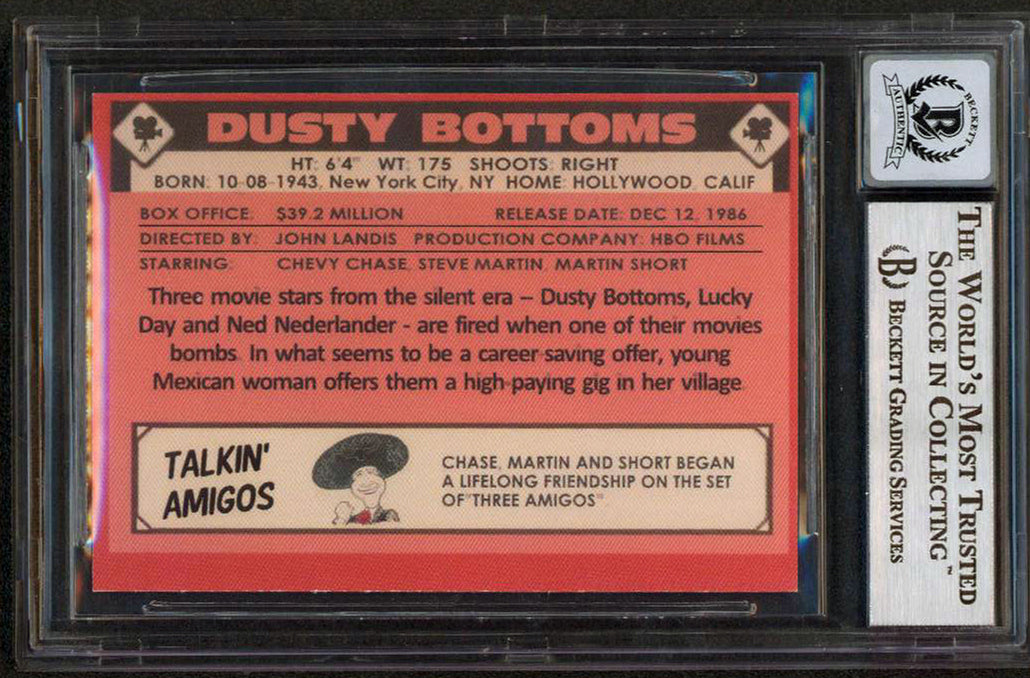 Chevy Chase Three Amigos! Signed Custom Trading Card Auto 10! BAS Slabbed 1