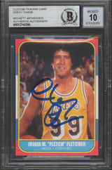 Chevy Chase Fletch Authentic Signed Custom Trading Card Auto 10! BAS Slabbed 2