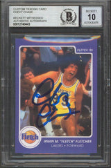 Chevy Chase Fletch Authentic Signed Custom Trading Card Auto 10! BAS Slabbed 1
