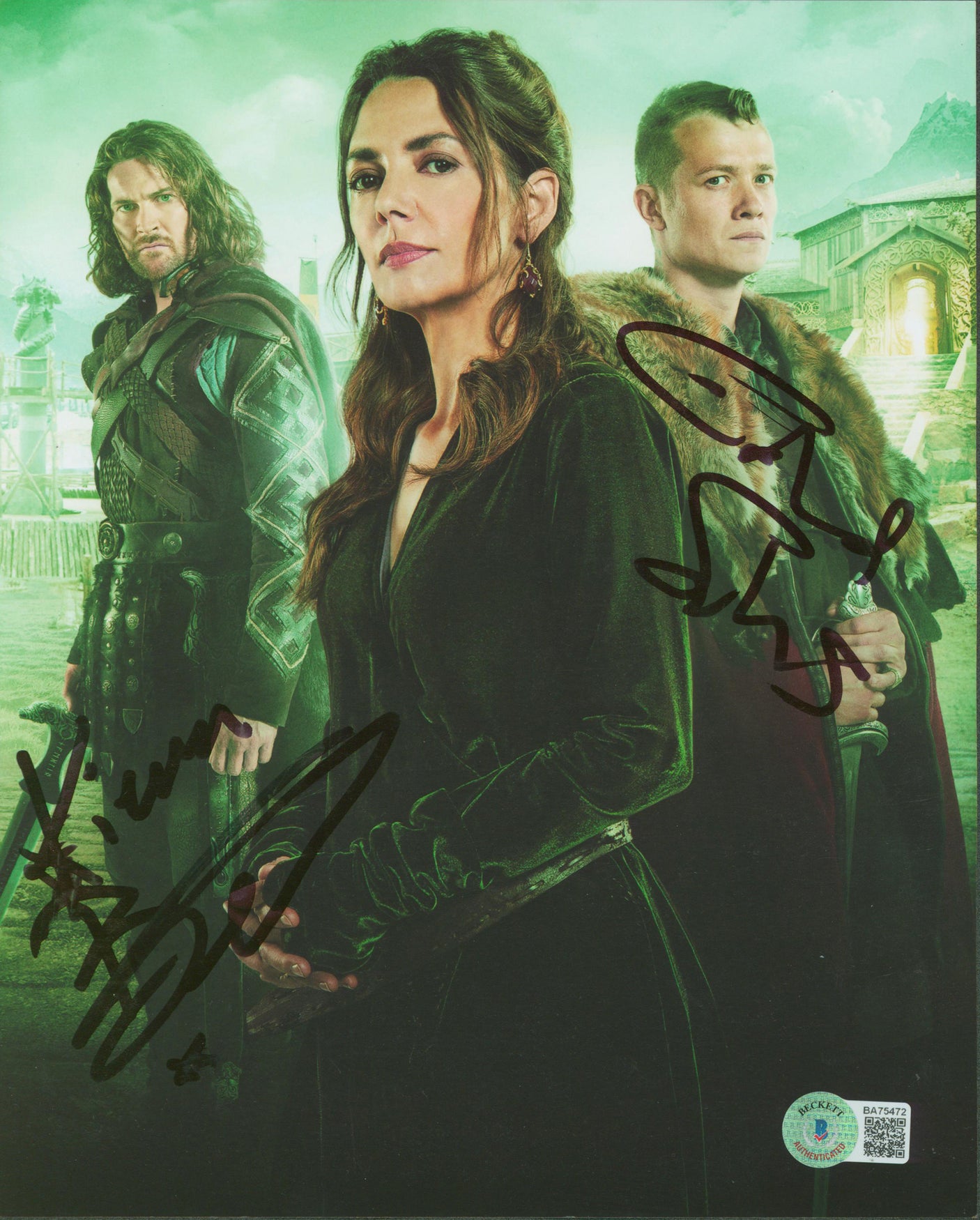 Kieran Bew & Ed Speleers Beowulf Signed 8x10 Photo Autographed BAS #BA75472