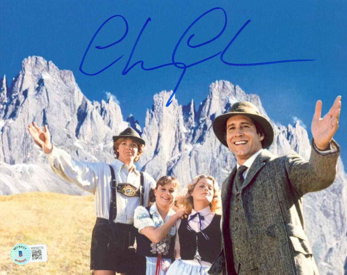 Chevy Chase European Vacation Authentic Signed 8x10 Photo BAS Witnessed #WY99773