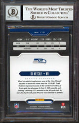 DK Metcalf Signed 2019 Panini Playbook #113 Rookie Card Auto 10! BAS Slabbed