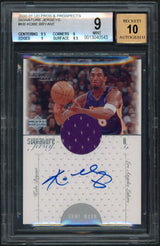 Kobe Bryant Signed 2000 UD P&P Signature Jersey #KB Card Card 9 Auto 10 BAS Slab