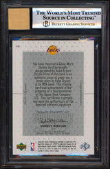 Kobe Bryant Signed 2000 UD P&P Signature Jersey #KB Card Card 9 Auto 10 BAS Slab