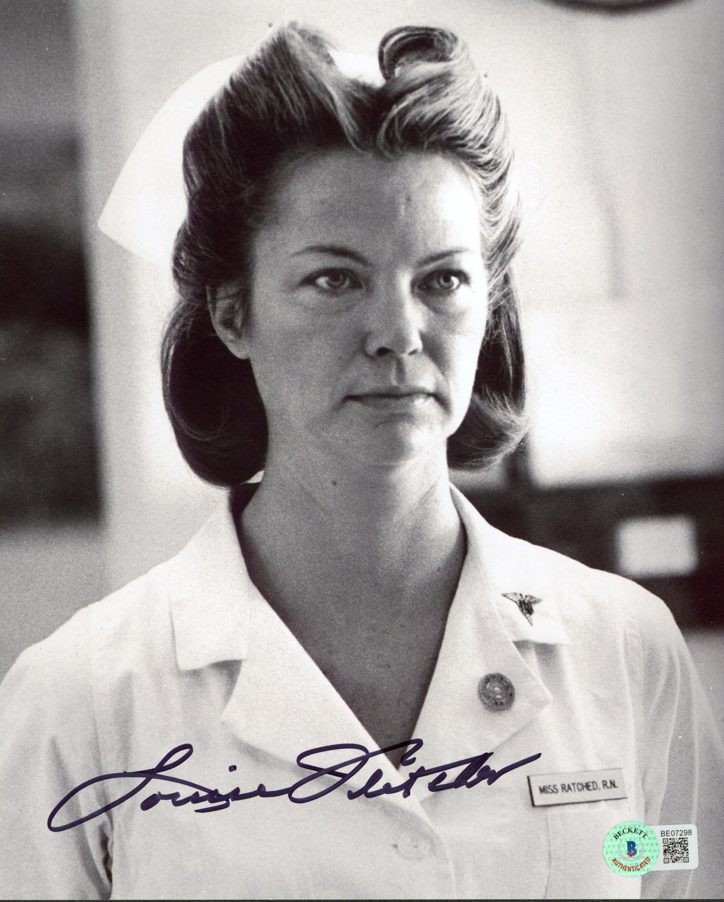 Louise Fletcher One Flew Over The Cuckoo's Nest Signed 8x10 Photo BAS #BE07298