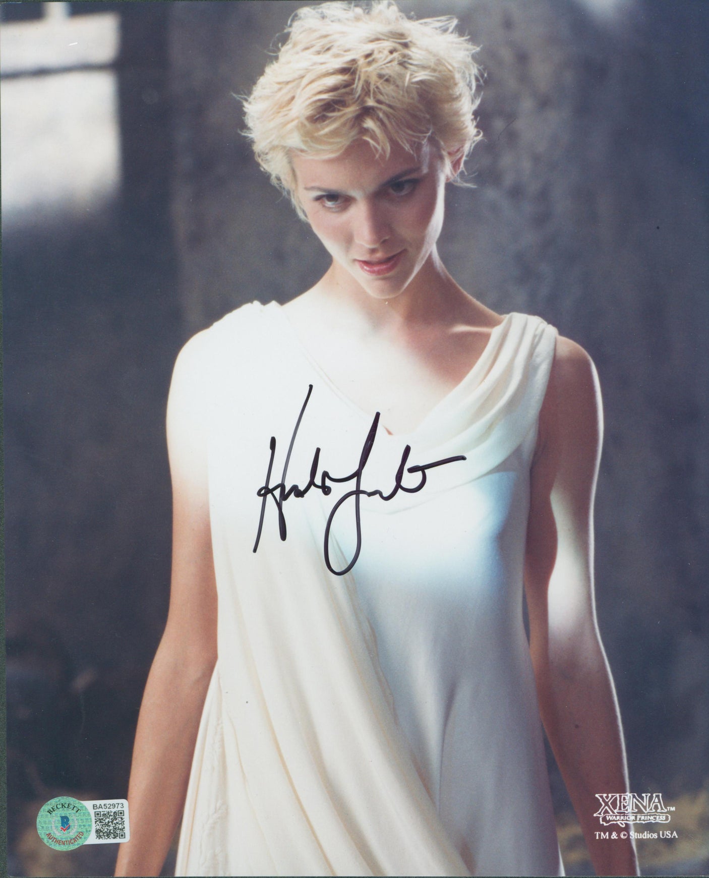 Hudson Leick Xena Warrior Princess Authentic Signed 8x10 Photo BAS #BA52973