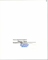 Hudson Leick Xena Warrior Princess Authentic Signed 8x10 Photo BAS #BA52973