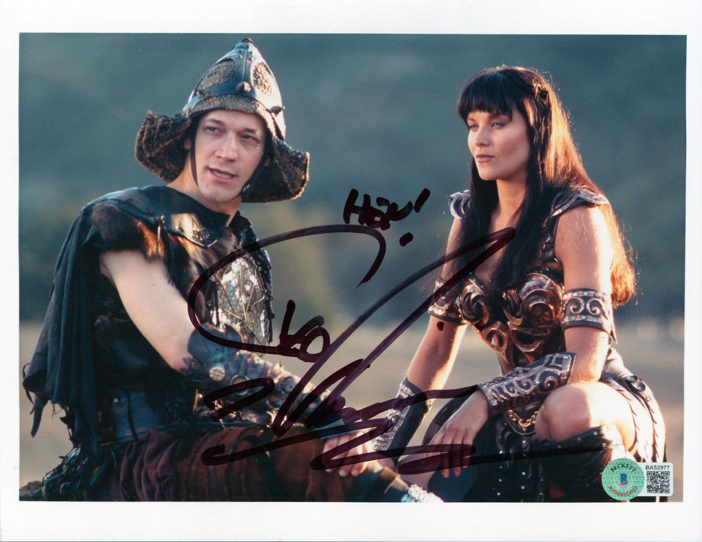 Countees Vladiminia Xena Warrior Princess Signed 8x10 Photo BAS #BA52977