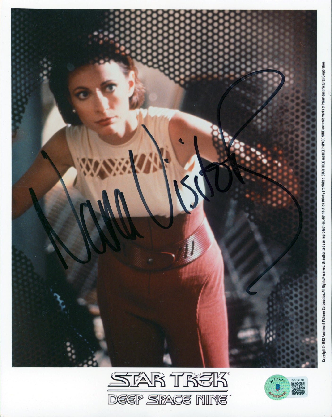 Nana Visitor Star Trek Deep Space Nine Authentic Signed 8x10 Photo BAS #BB83038