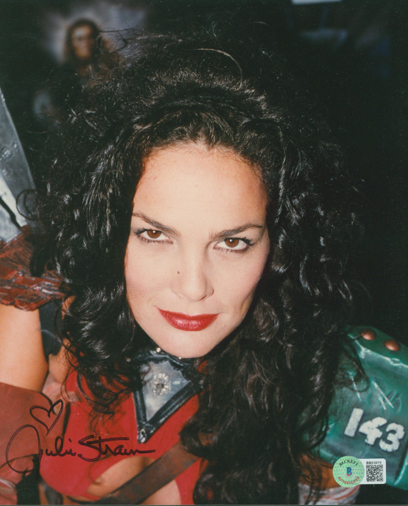 Julie Strain Heavy Metal Authentic Signed 8x10 Sexy Photo Deceased BAS #BB83079