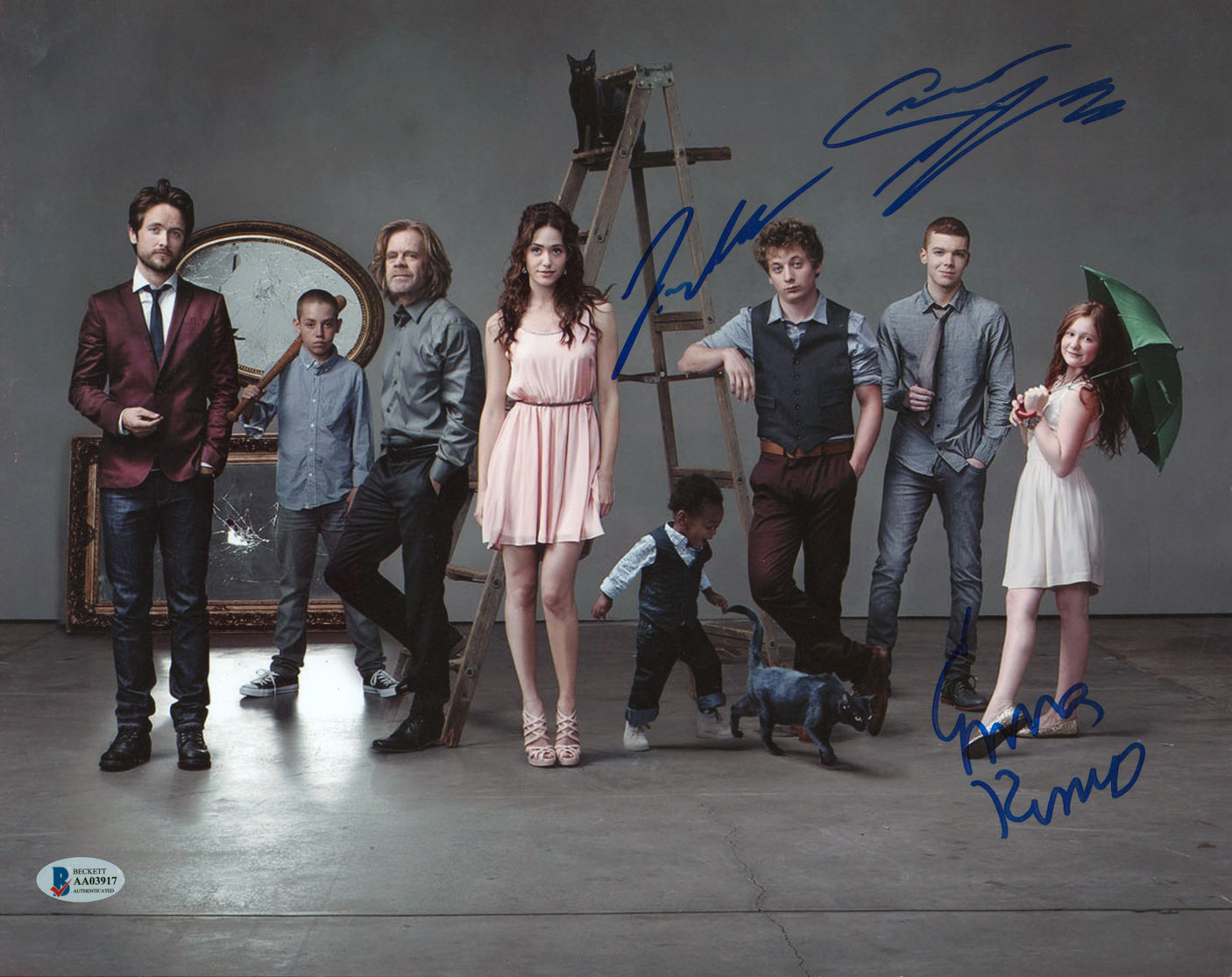 Shameless (3) White, Kenney & Monaghan Authentic Signed 11x14 Photo BAS #AA03917