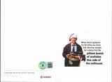 Chevy Chase Christmas Vacation Authentic Signed Greeting Card Holding Turkey BAS