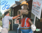 Chevy Chase Vacation Authentic Signed 8x10 Photo Punching Moose BAS Witnessed 43