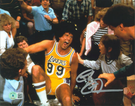 Chevy Chase Fletch Signed 8x10 Horizontal Stands Photo w/ Silver Sig BAS Witness