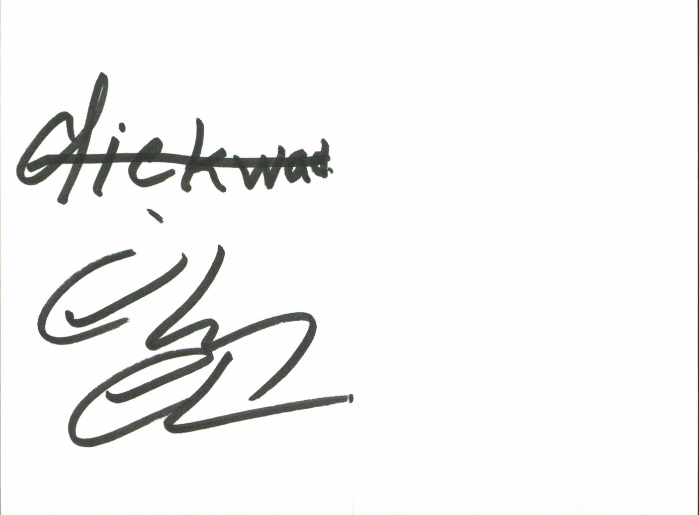 Chevy Chase Christmas Vacation Authentic Signed Greeting Card Collage BAS Witn