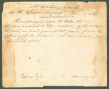 John Tyler Authentic Signed 6.25x7.5 1836 Printing Order Document BAS #AB14363