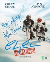 Chevy Chase & John Landis Spies Like Us Authentic Signed 8x10 Photo BAS #WR44891