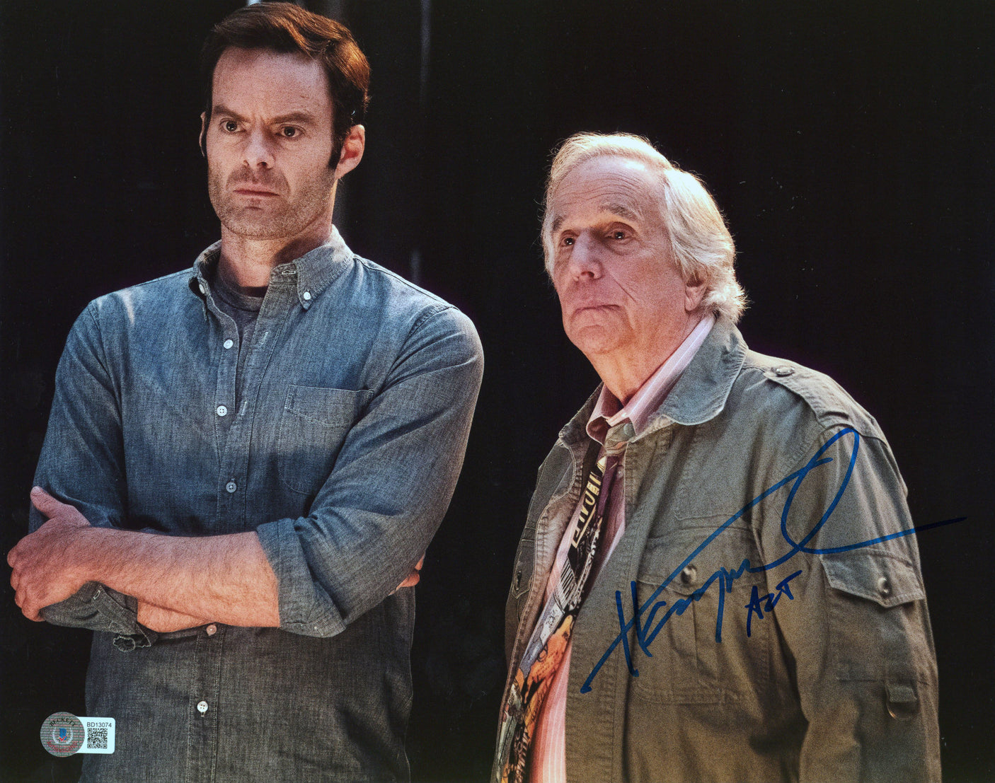 Henry Winkler Barry "Art" Authentic Signed 11x14 Photo Autographed BAS #BD13074