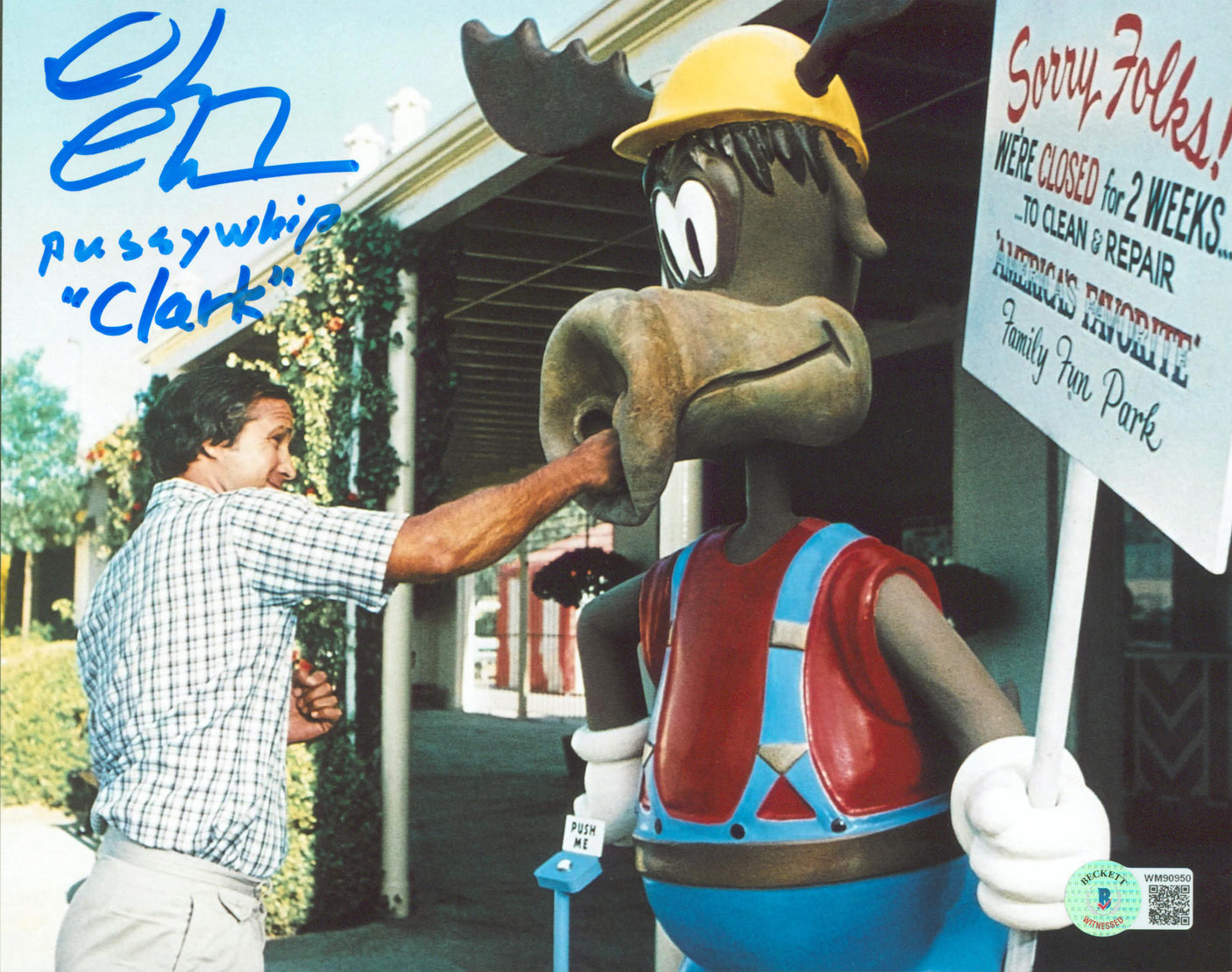 Chevy Chase Vacation "*****whip, Clark" Signed 8x10 Photo BAS Witnessed #WM90950