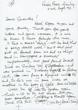George Harrison The Beatles Authentic Signed Handwritten Letter BAS #AA03799