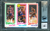 Lakers Magic Johnson Signed 1980 Topps #111 Card Auto Graded 10! BAS Slabbed