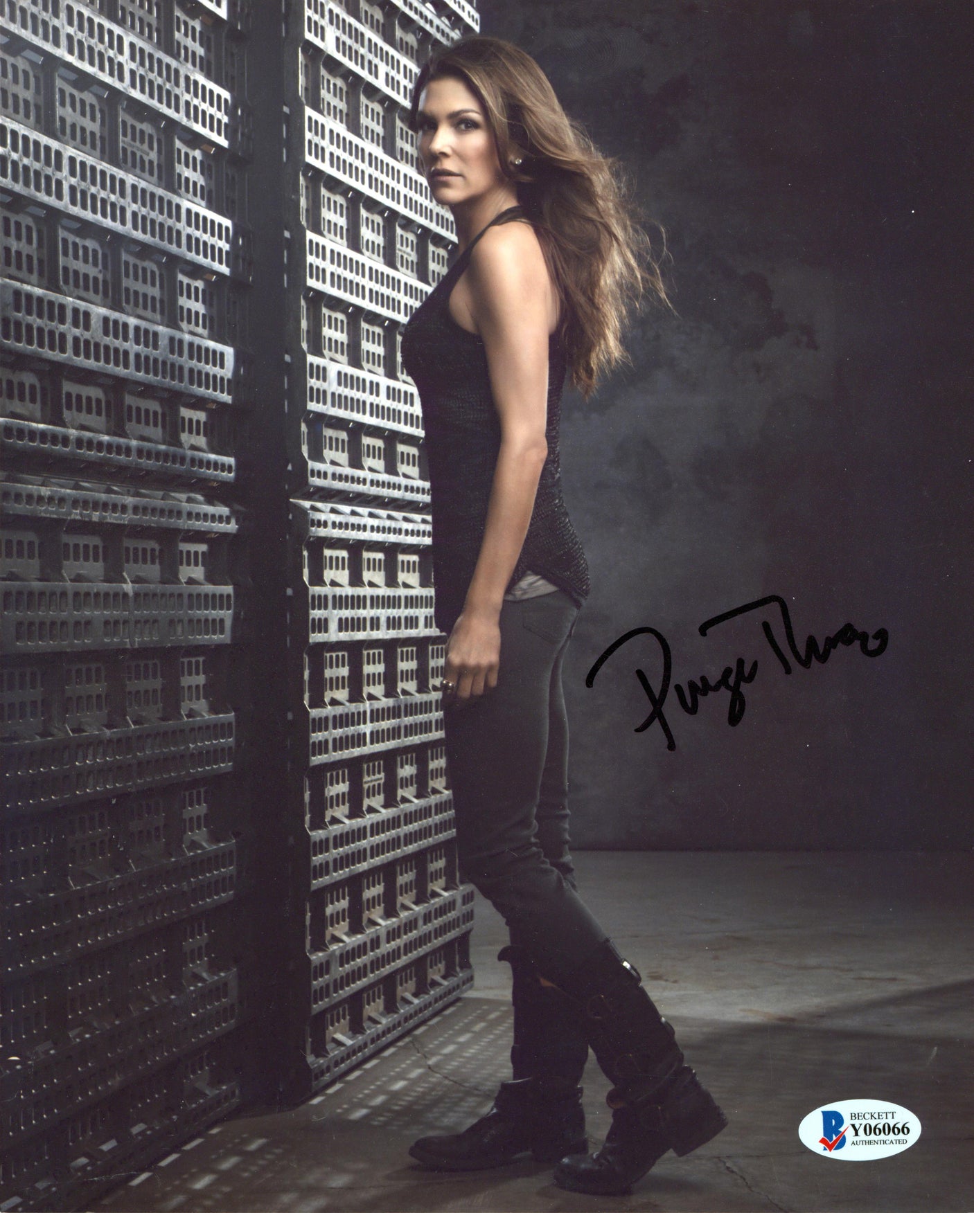 Paige Turco Teenage Mutant Ninja Turtles II Signed 8x10 Photo BAS #Y06066