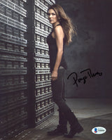 Paige Turco Teenage Mutant Ninja Turtles II Signed 8x10 Photo BAS #Y06066