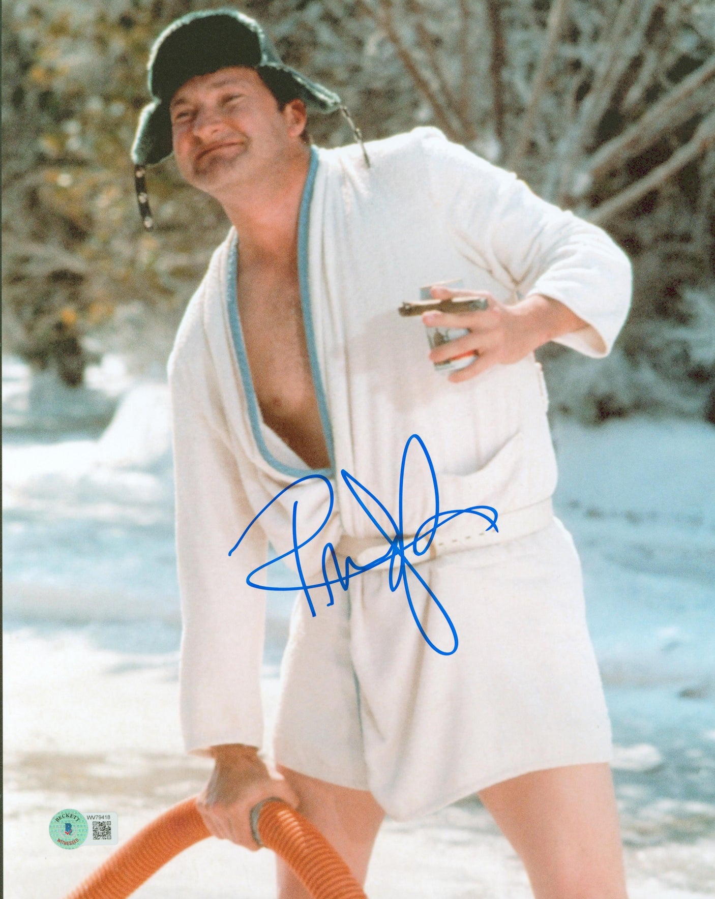 Randy Quaid Christmas Vacation Authentic Signed 11x14 Vertical Photo BAS Witness
