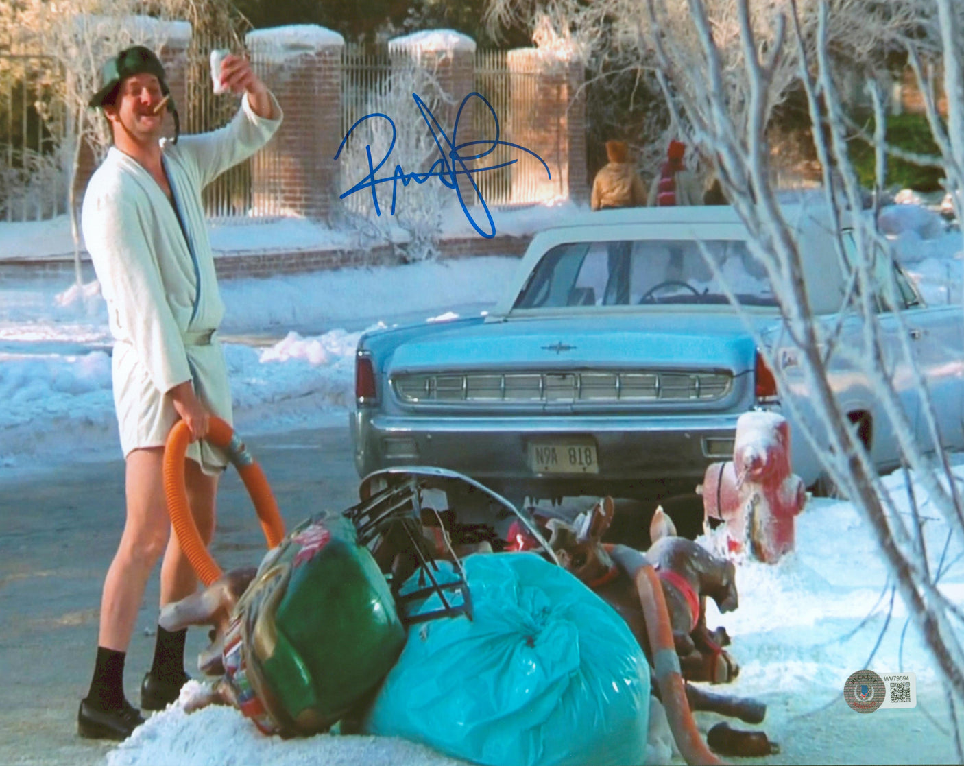 Randy Quaid Christmas Vacation Authentic Signed 11x14 Horizontal Photo BAS