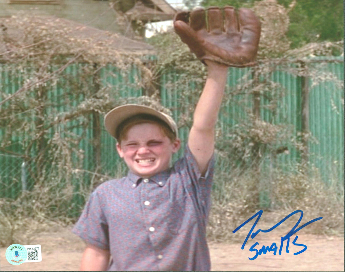Tom Guiry The Sandlot "Smalls" Authentic Signed 8x10 Glove Photo BAS Witnessed