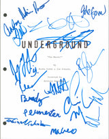 Underground (12) Miller, Meloni +10 Signed 8.5x11 Script Cover BAS #AB77630