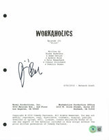 Jillian Bell Authentic Signed 8.5x11 Workaholics Script Cover BAS #BF24104