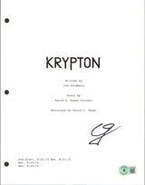 Cameron Cuffe Krypton Authentic Signed 8.5x11 Krypton Script Cover BAS #BF24109