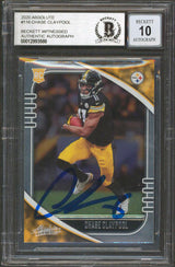 Chase Claypool Authentic Signed 2020 Absolute #116 RC Card Auto 10! BAS Slab 1